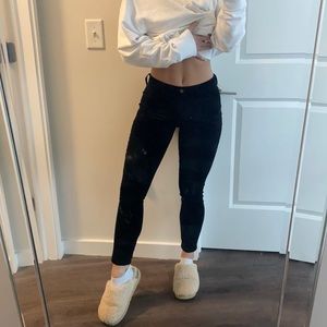 MOSSIMO Velvet Black Skinny Jeans